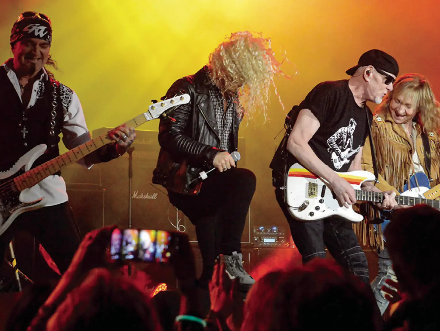 Great White performing on tour